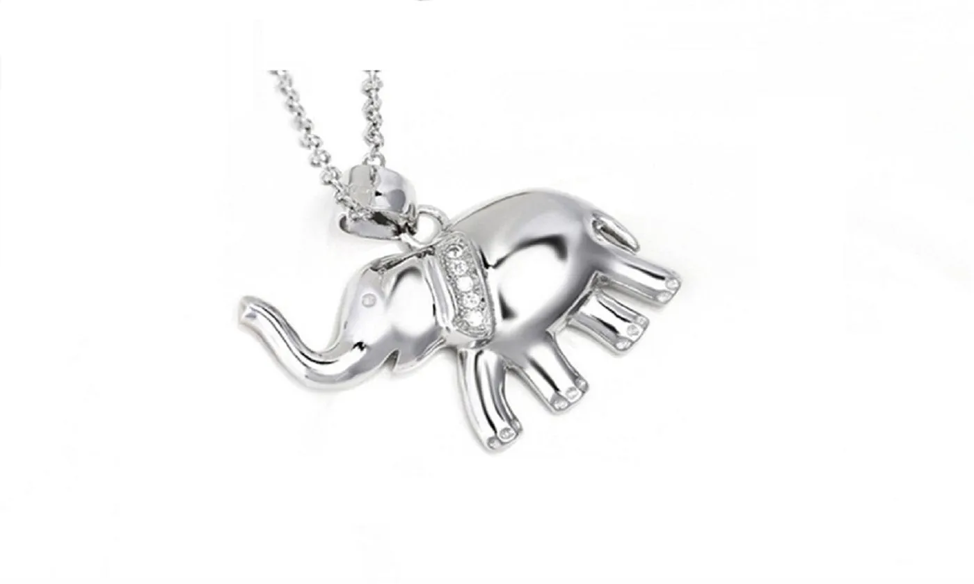 Crystal Elephant Necklace  for Women
