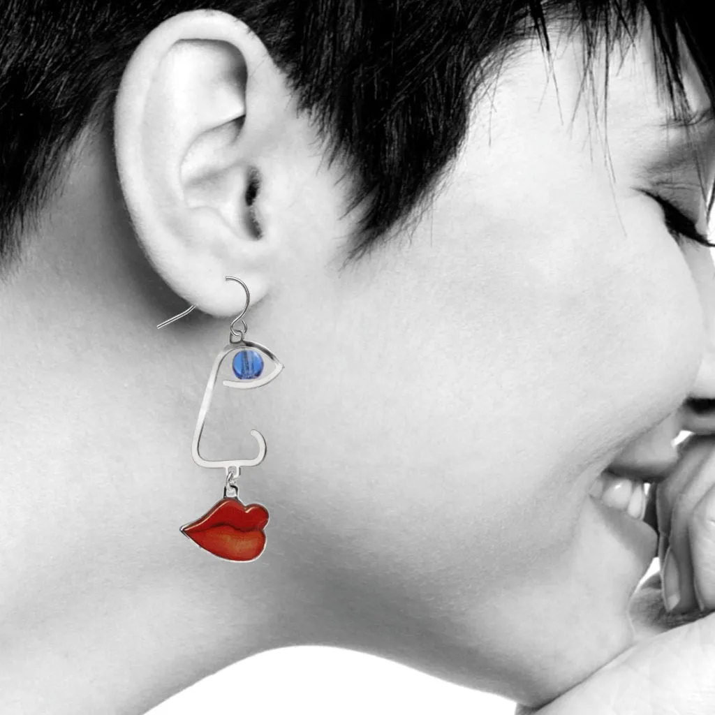 Cubist Faces Earrings