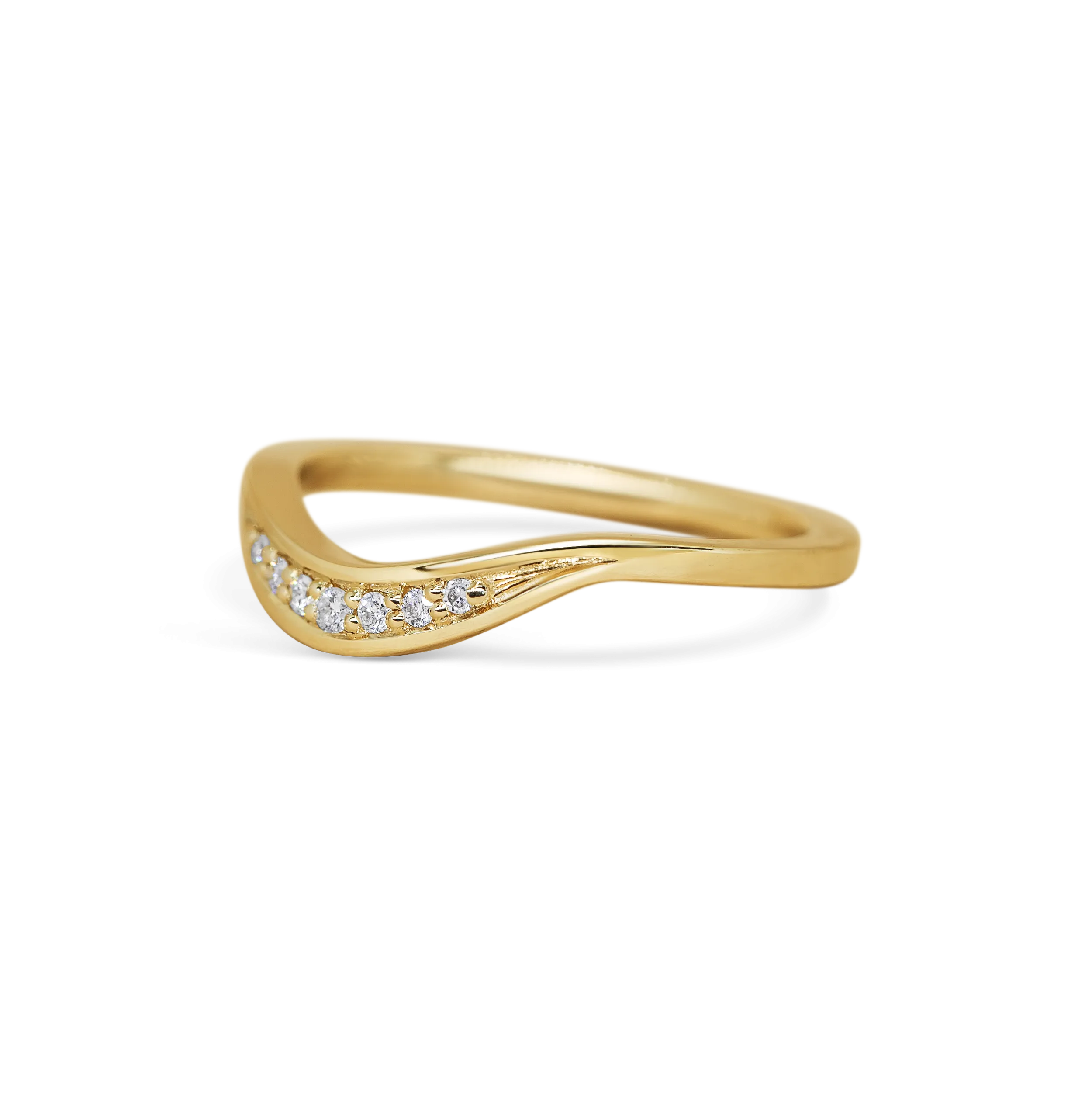 Curved Diamond Band