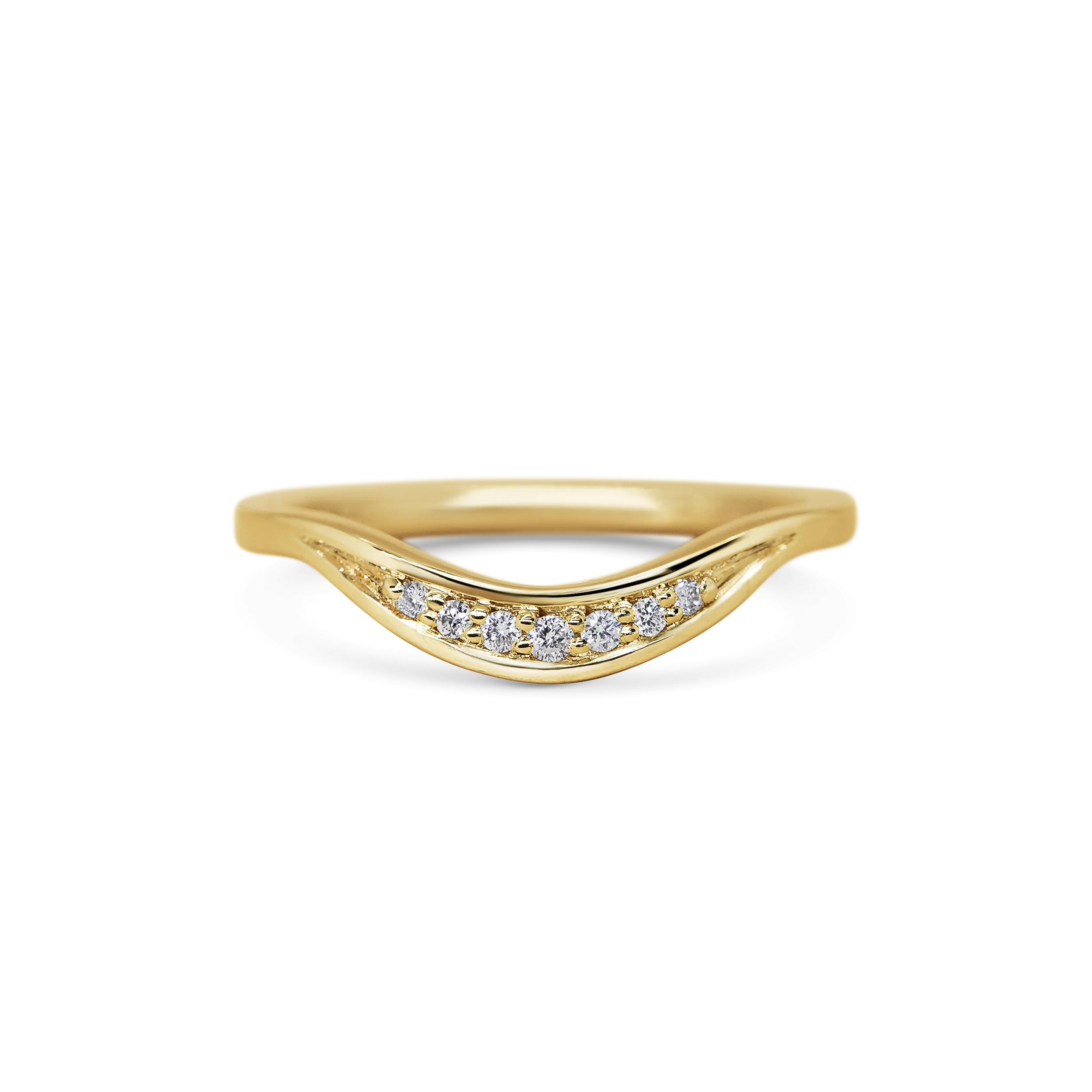 Curved Diamond Band