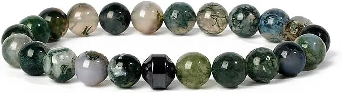 Cylinder Energy Bracelets Men Energy Natural Stone Bracelets for Women Prayer Jewelry Gift pulsera hombre
