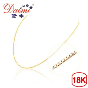 DAIMI Genuine 18K White Gold Yellow Gold Chain Cost Price Sale Pure Gold Necklace Best Gift For Women