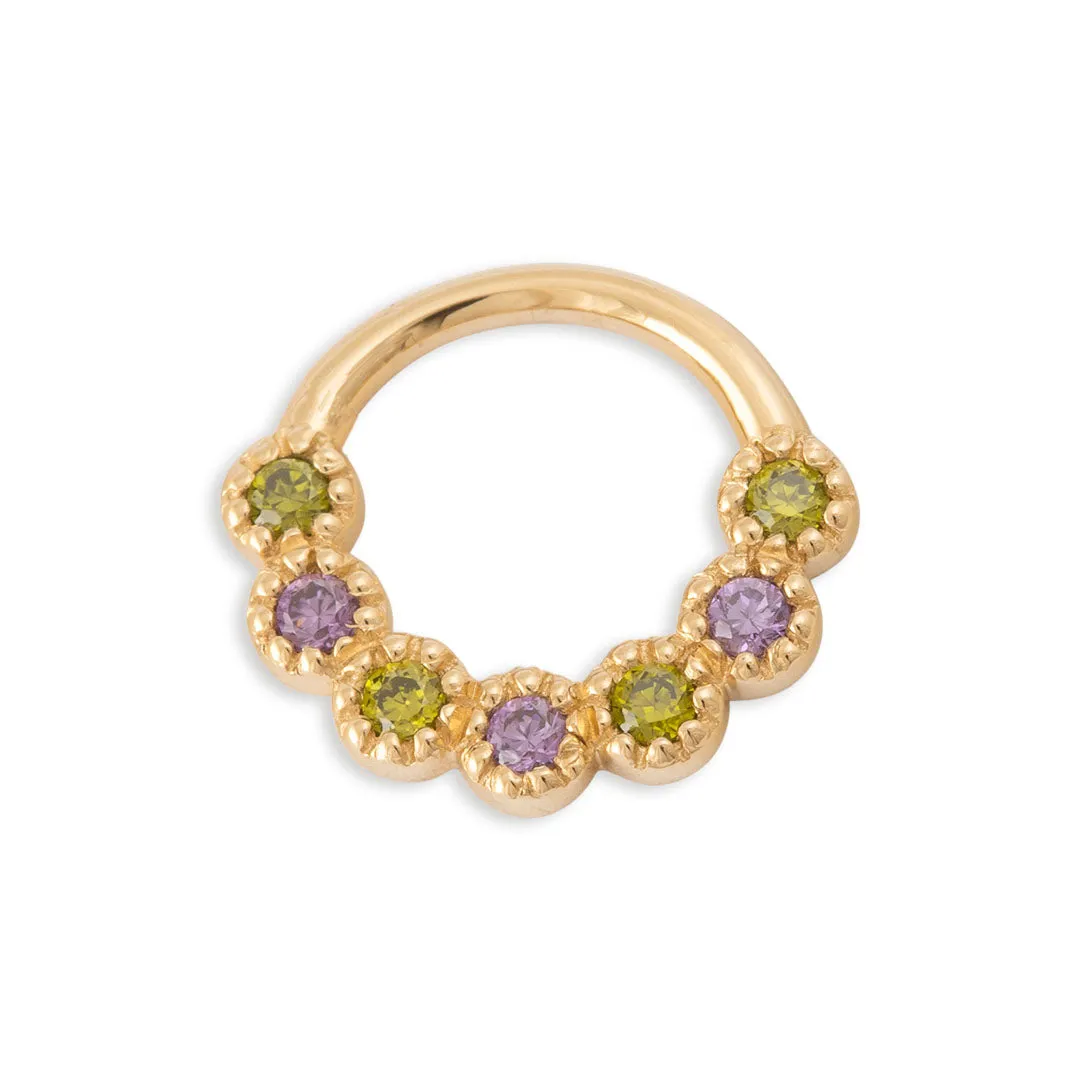 Daisy Chain Continuous Ring 5/16" Space Haze