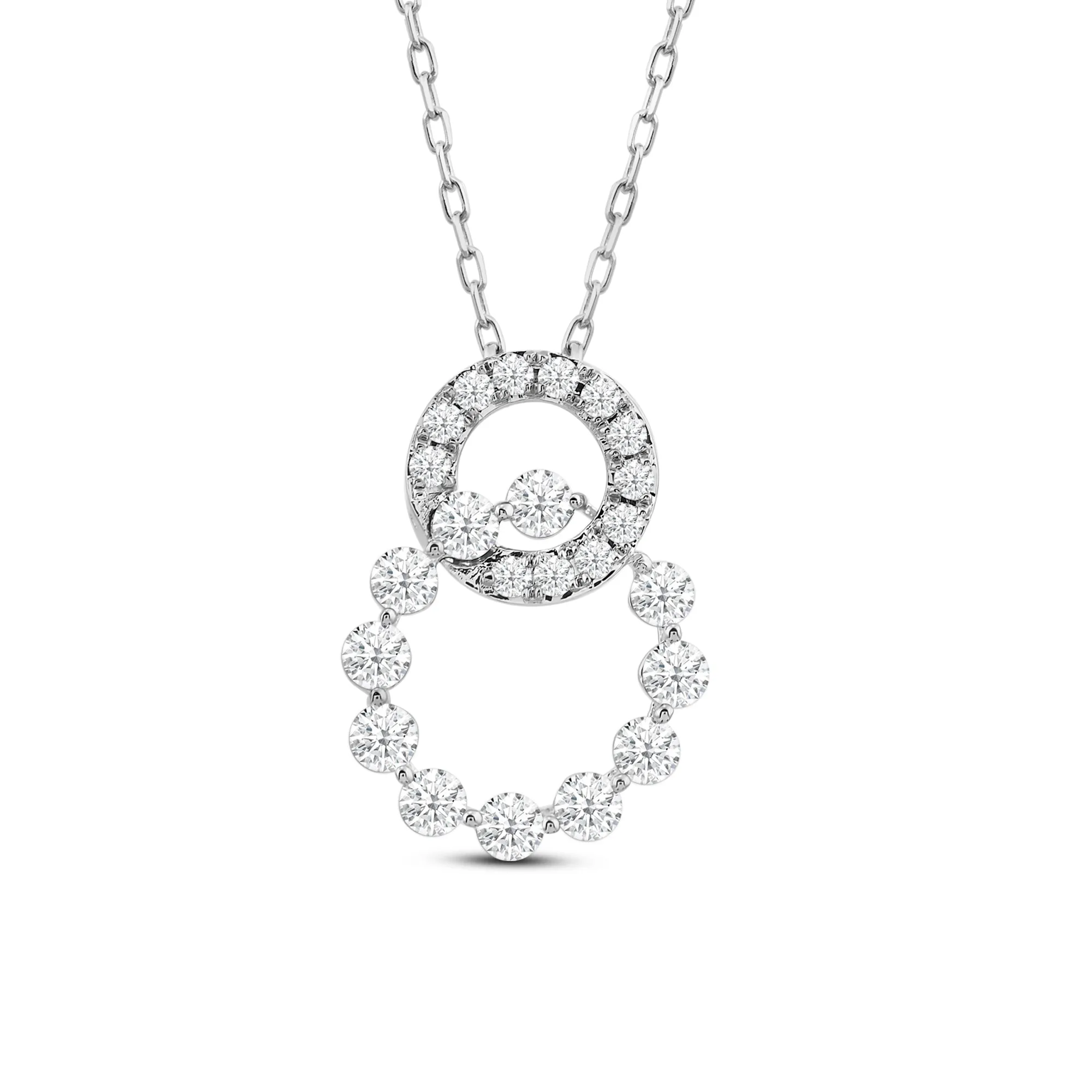 Delicate Circles Link Pendant