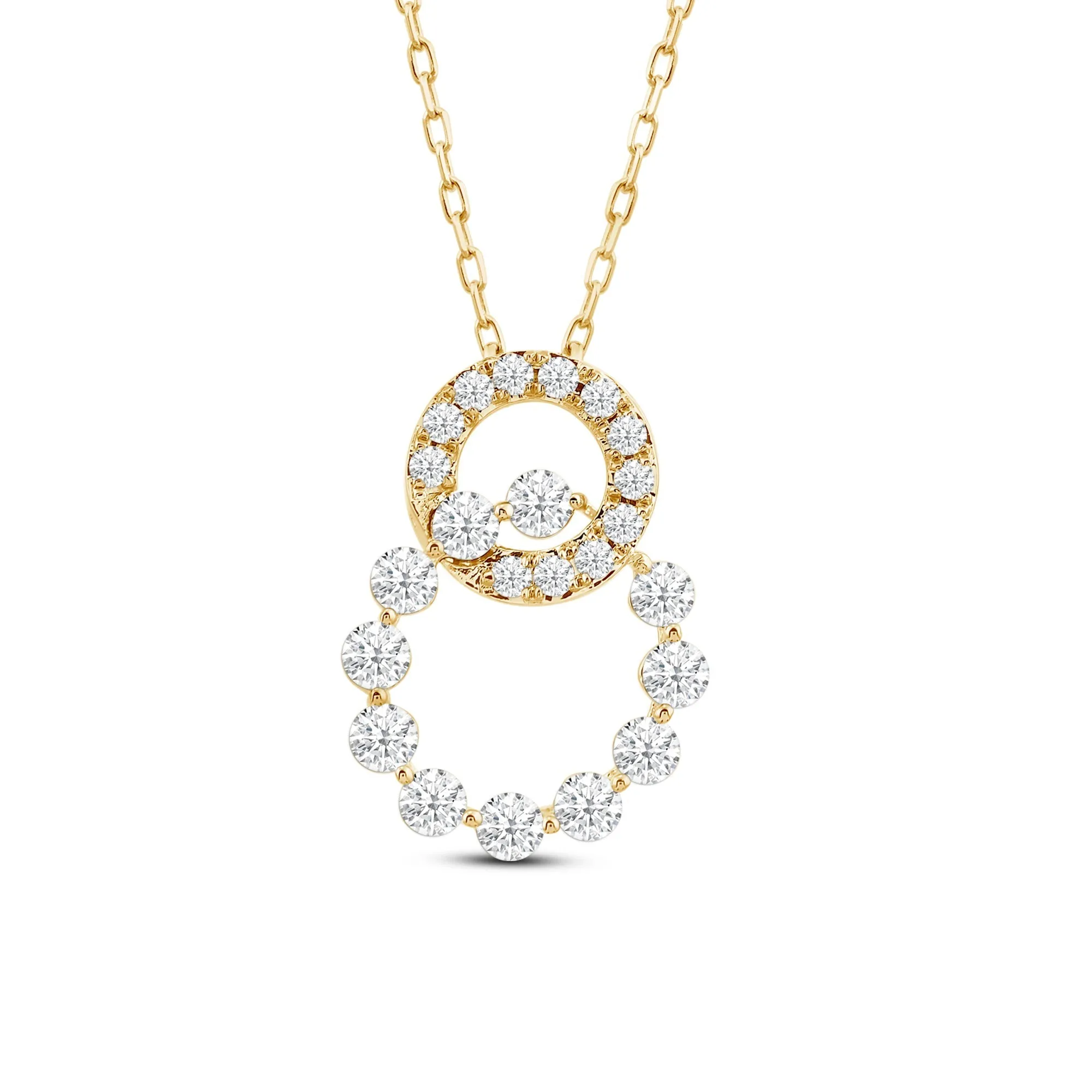 Delicate Circles Link Pendant
