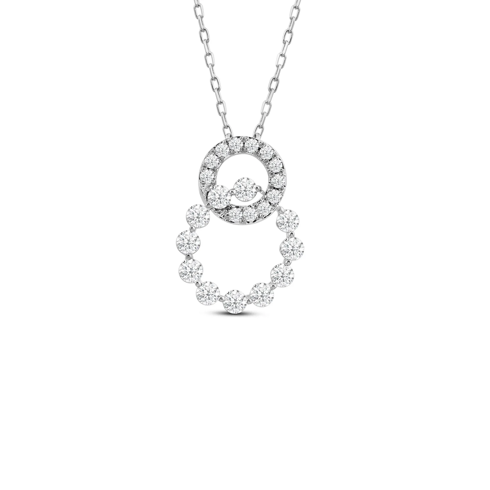 Delicate Circles Link Pendant