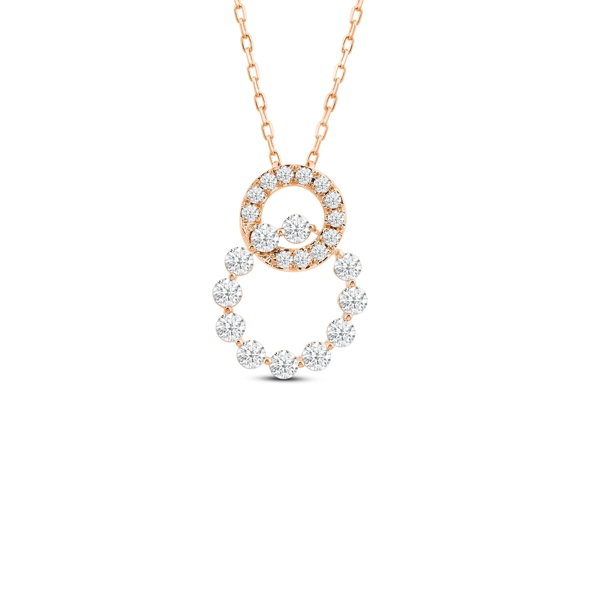 Delicate Circles Link Pendant