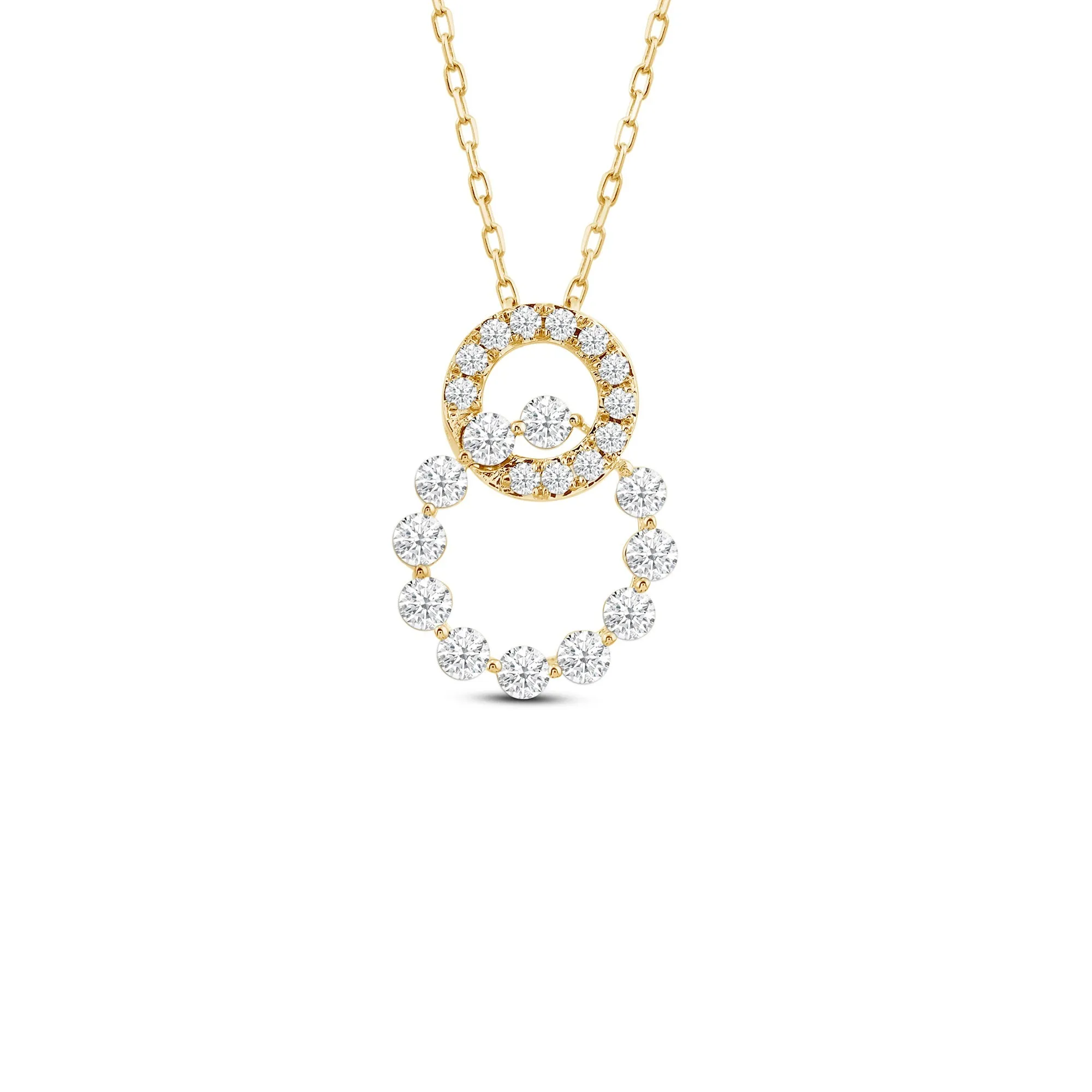 Delicate Circles Link Pendant