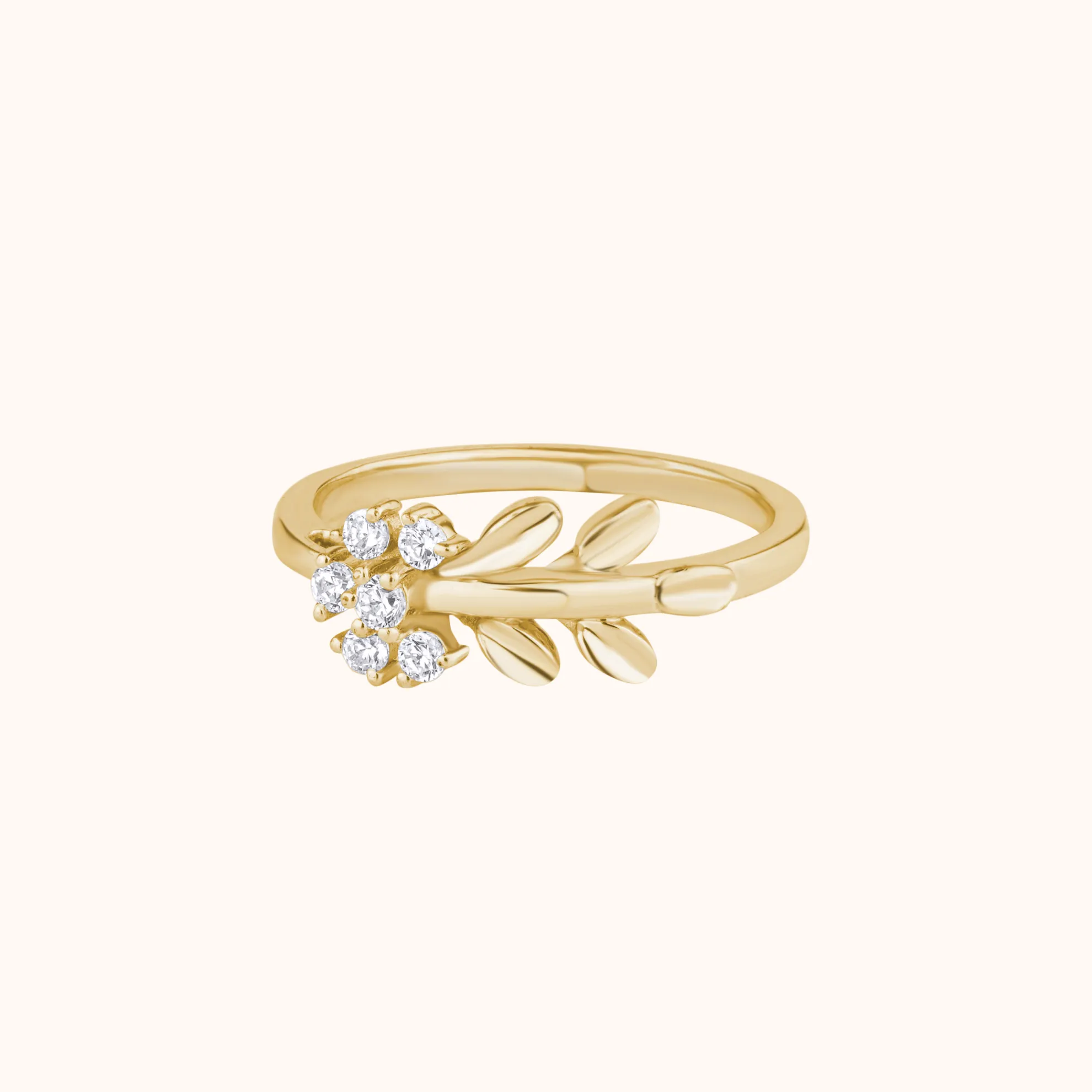 Delicate Leaf Design Ring