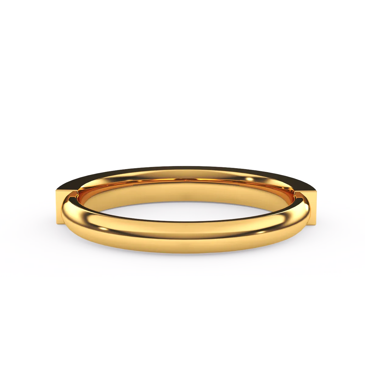 Delicate Two Tone Round Diamond Band For Her