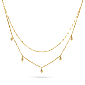 Demi Starset Diamond Drop Duo Necklace