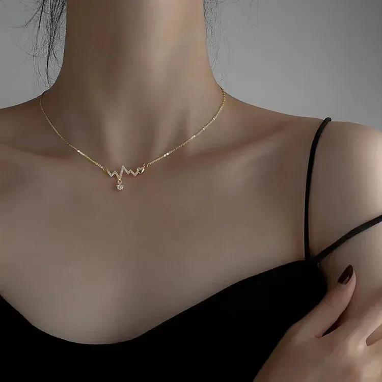 Elegant Butterfly 925 Sterling Silver Crystals Pendant Necklaces for Women Girls Chain Jewelry Accessories