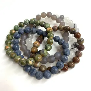 Energy Gemstone Stacker Bracelets - 8 mm