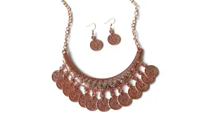 Ethnic Carved Coins Necklaces for Women