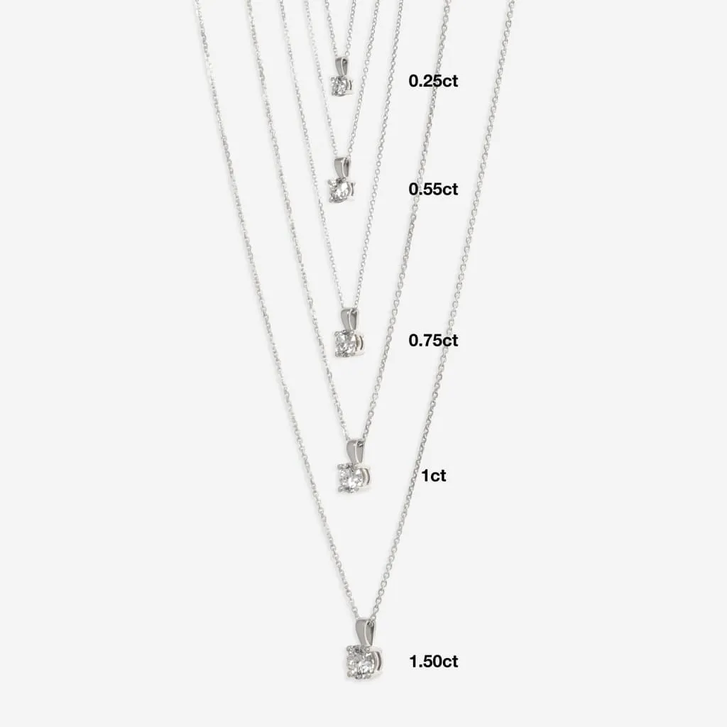 Eve - Lab Grown Diamond Necklace 1.50ct | 18ct Gold