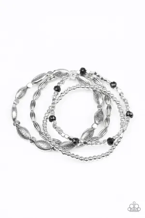 Full of WANDER - Black Bracelet-Paparazzi