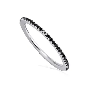 Full Whisper Black Diamond Ring