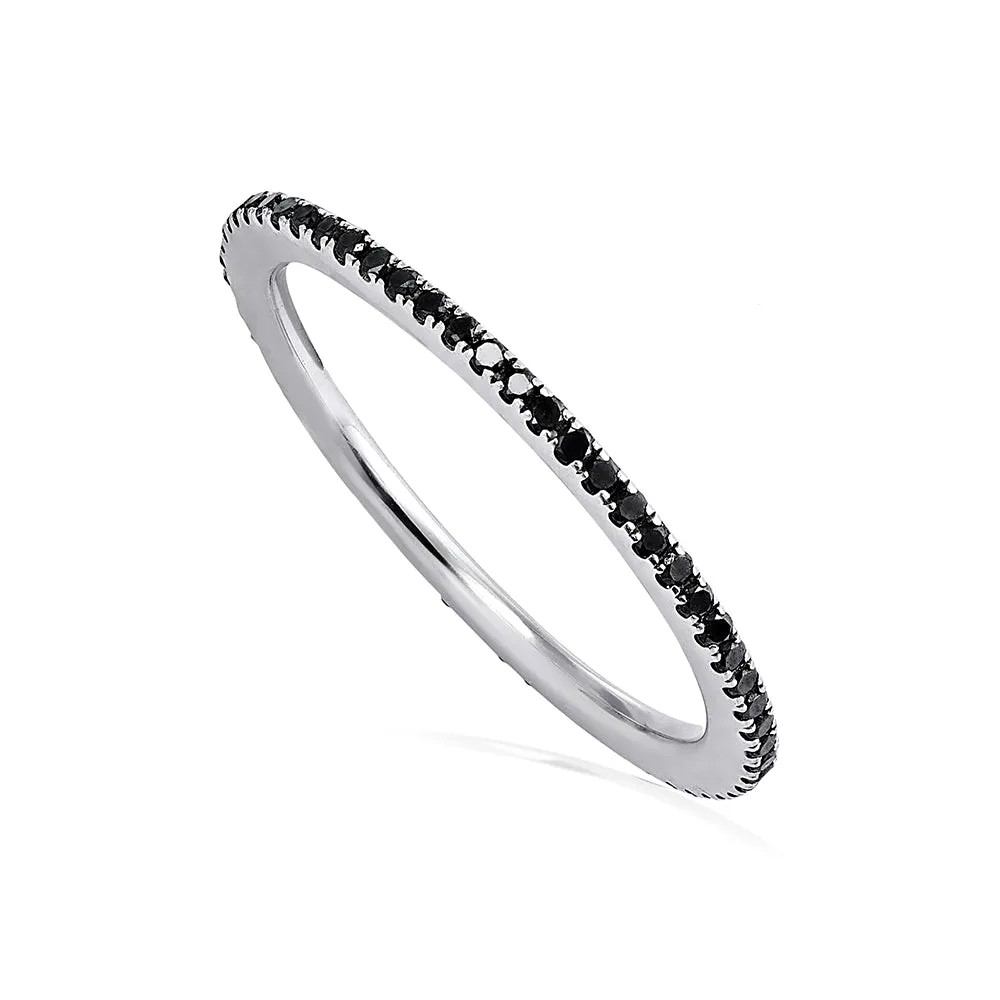Full Whisper Black Diamond Ring