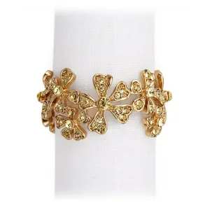 Garland Gold / Yellow Crystals Napkin Jewels