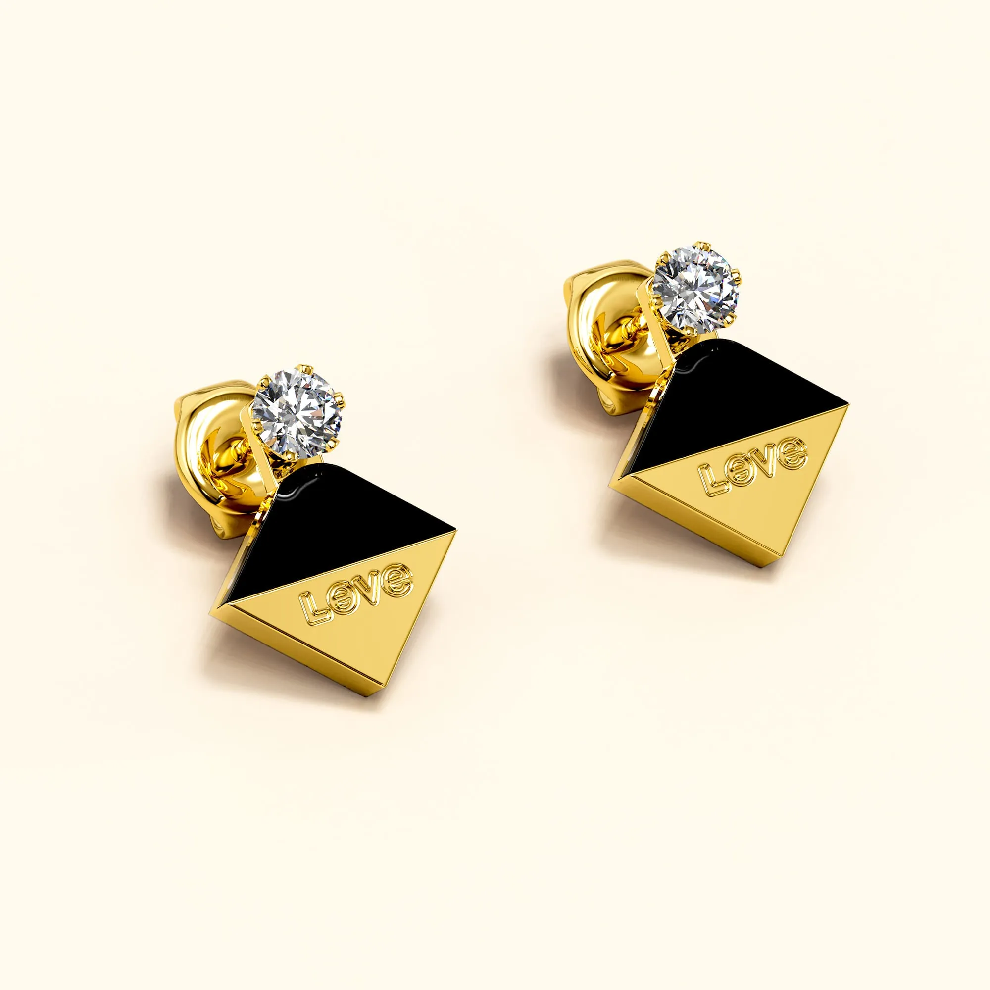 Geo Love Earrings
