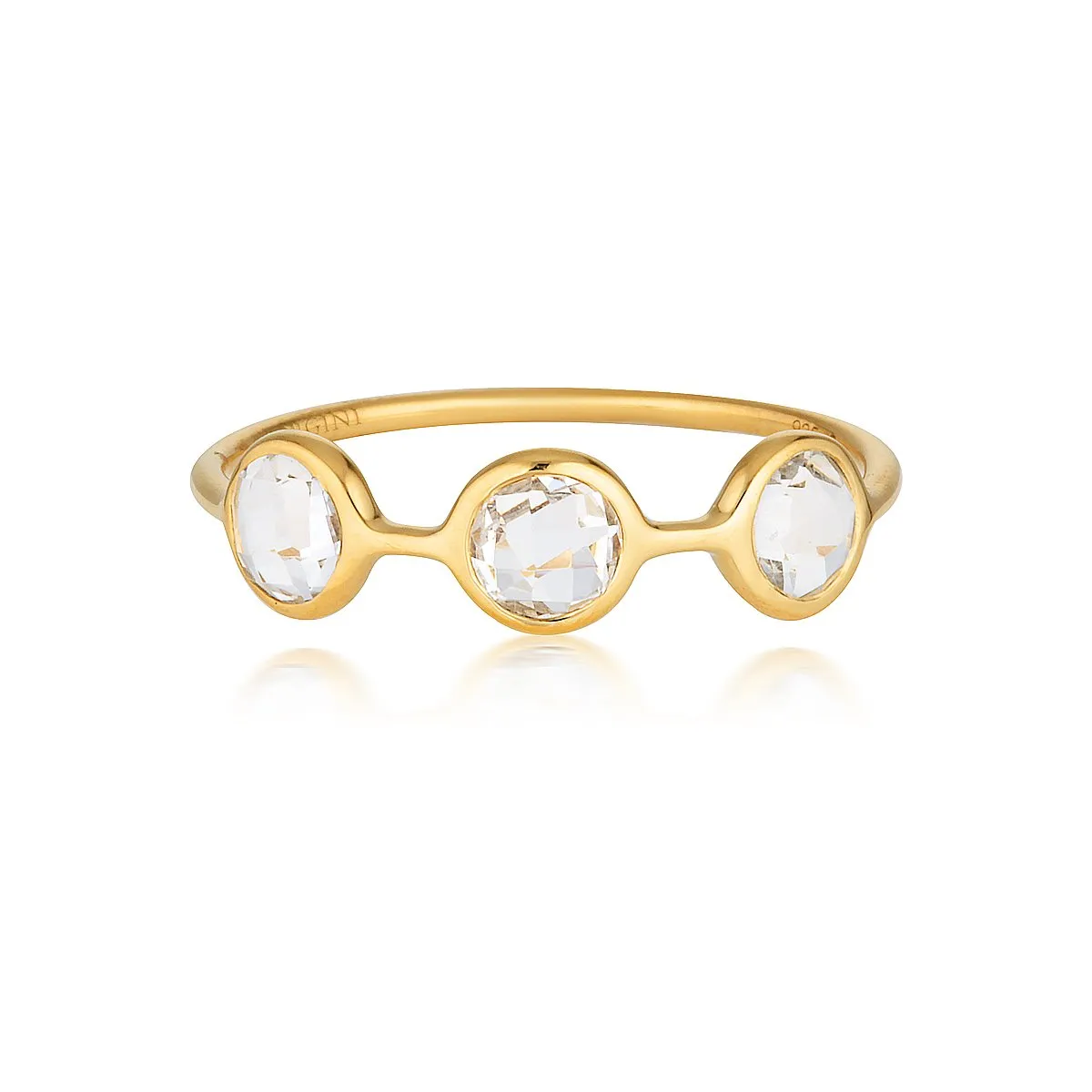 Georgini - Kiklo Yellow Gold White Topaz Ring