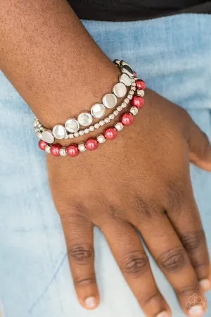 Girly Girl Bracelet - Red Bracelet