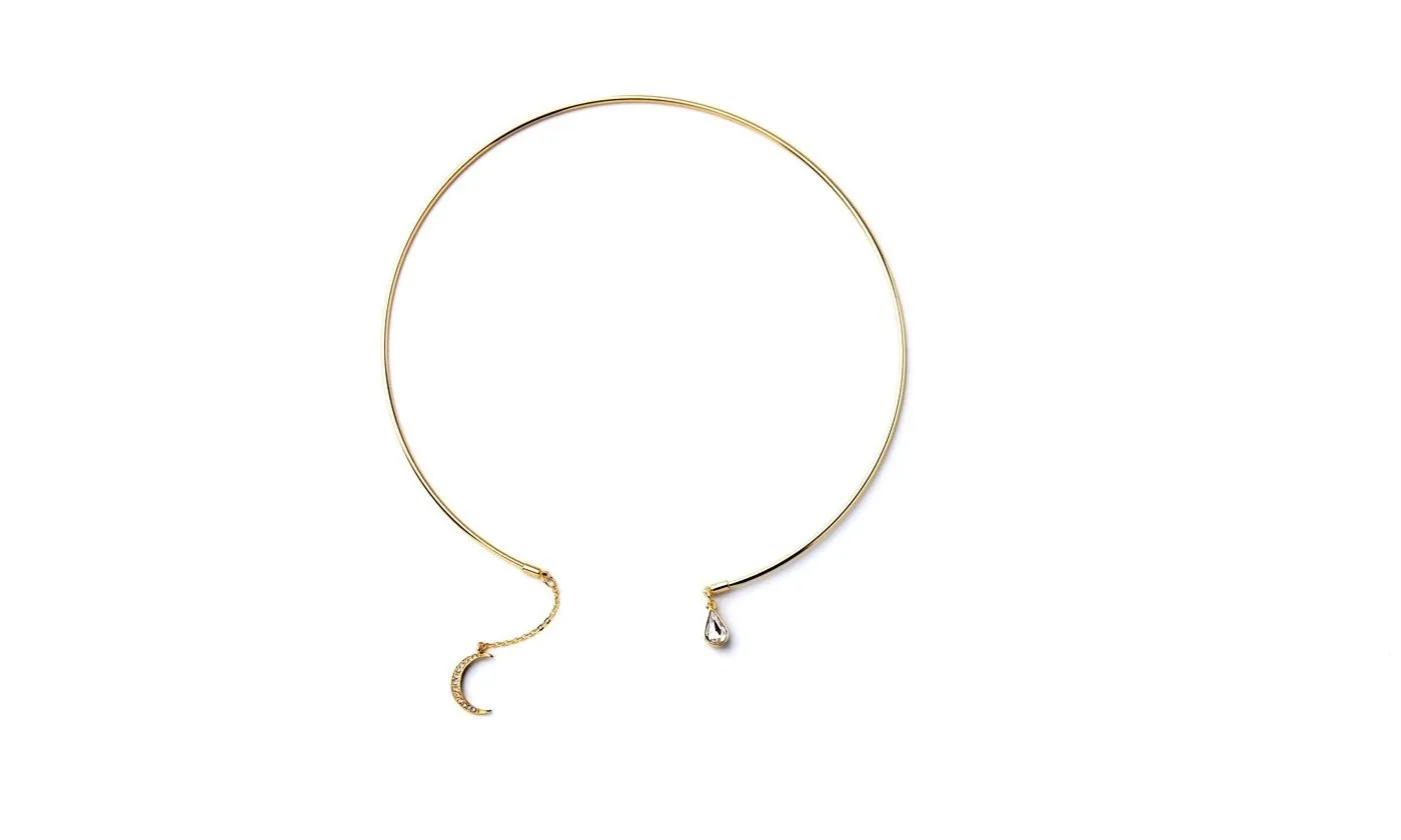 Gold Color Punk Style Necklace for women