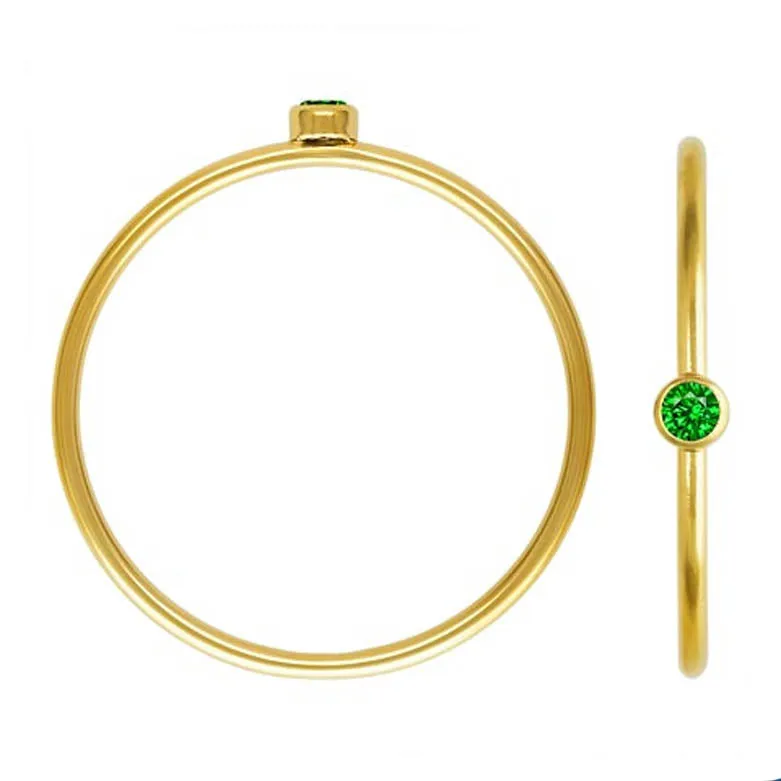 Gold Filled Birthstone Stacking Rings [LAST CHANCE]