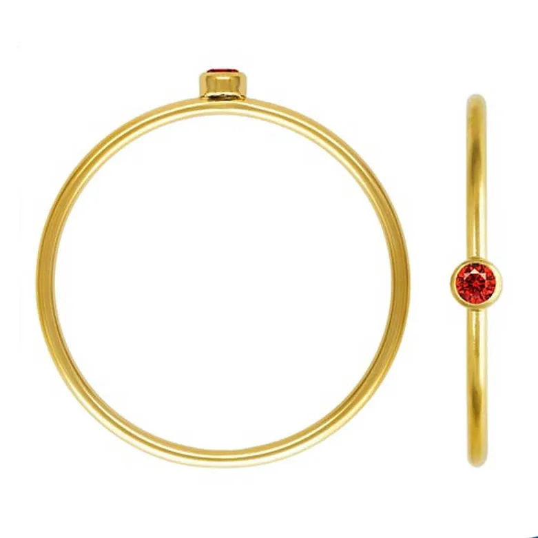 Gold Filled Birthstone Stacking Rings [LAST CHANCE]