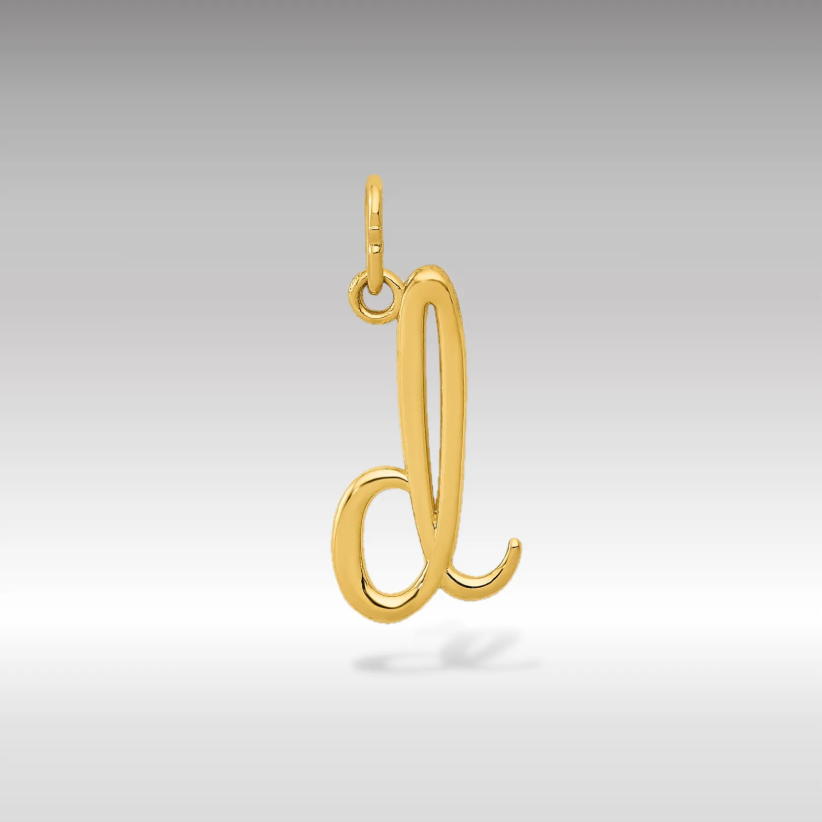 Gold Lowercase Initial "d" Pendant Model-YC1060