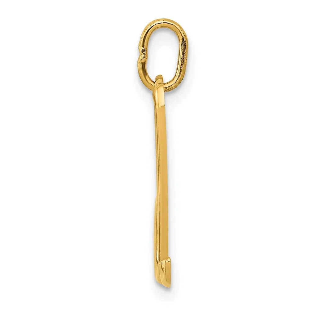 Gold Lowercase Initial "d" Pendant Model-YC1060