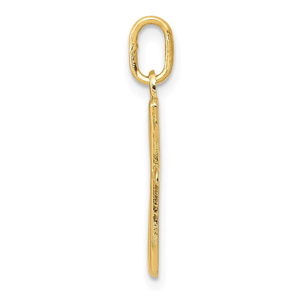 Gold Lowercase Initial "g" Pendant Model-YC1060
