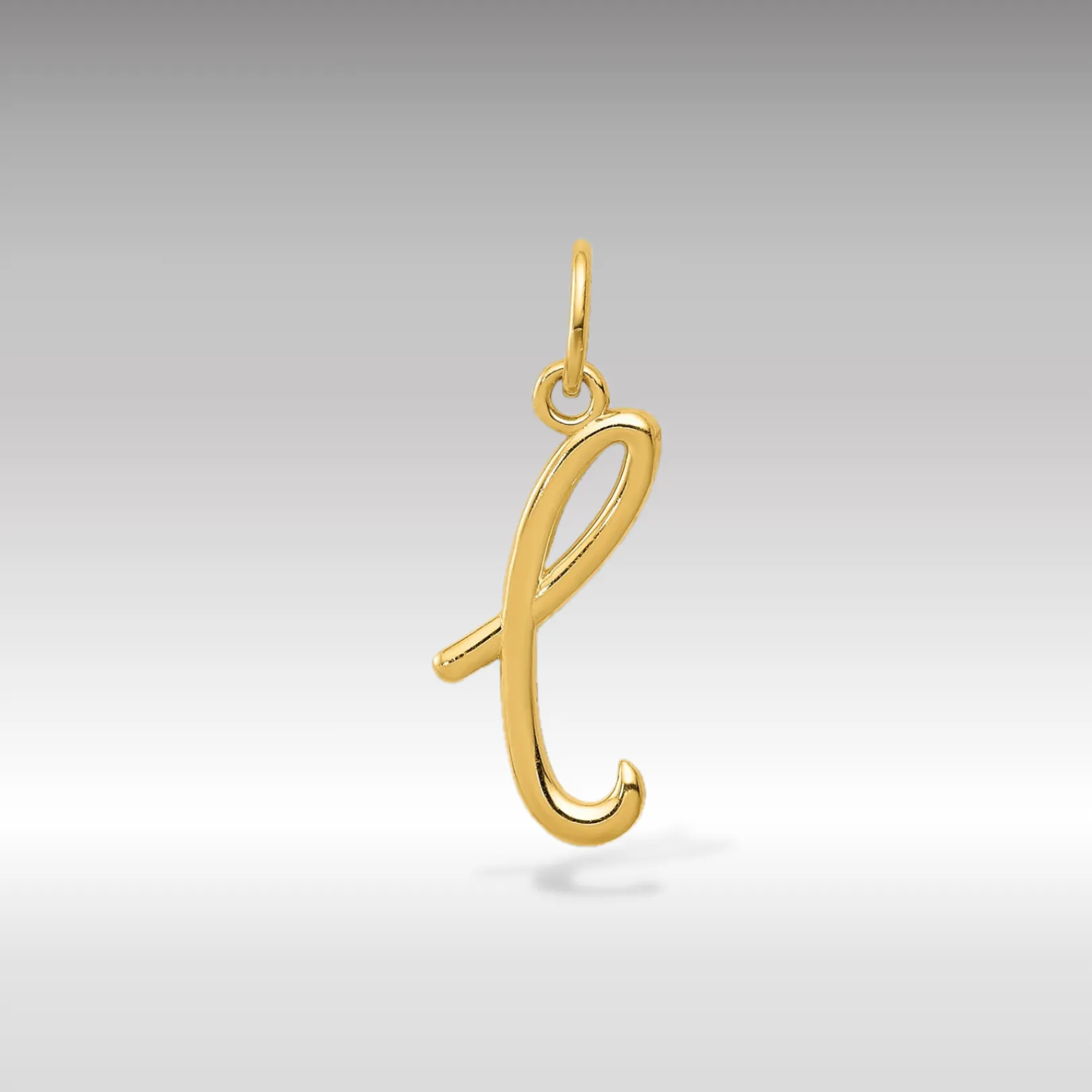 Gold Lowercase Initial "L" Pendant Model-YC1060