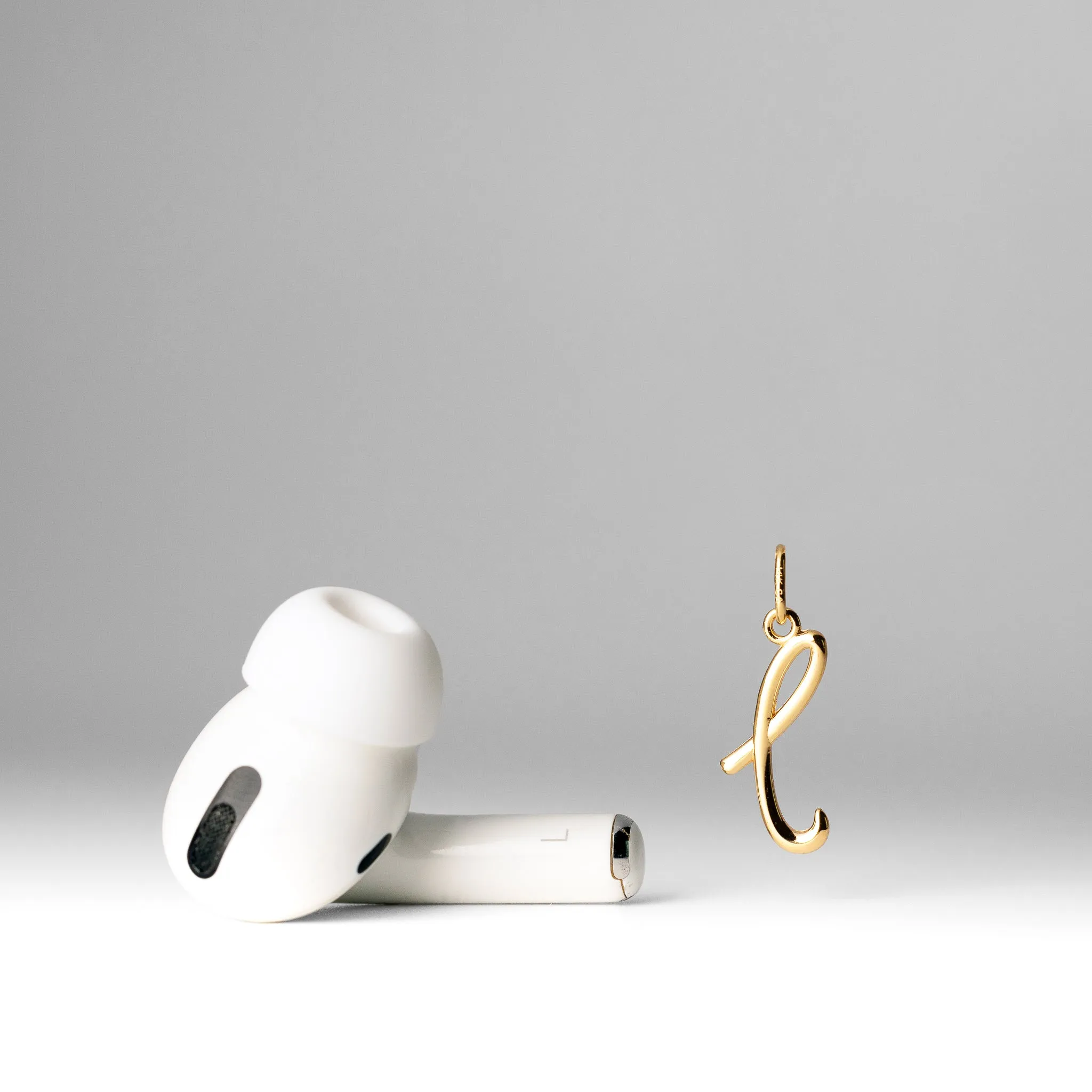 Gold Lowercase Initial "L" Pendant Model-YC1060