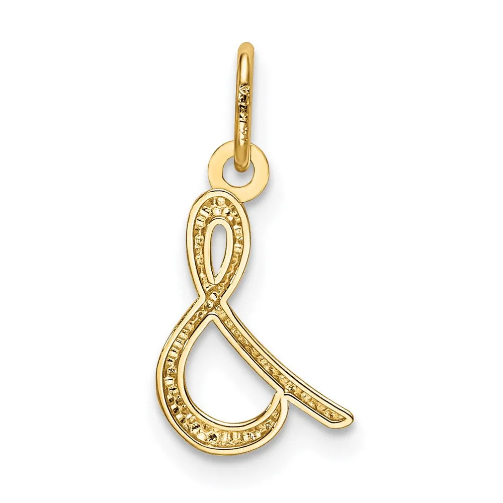 Gold Lowercase Initial "s" Pendant Model-YC1060