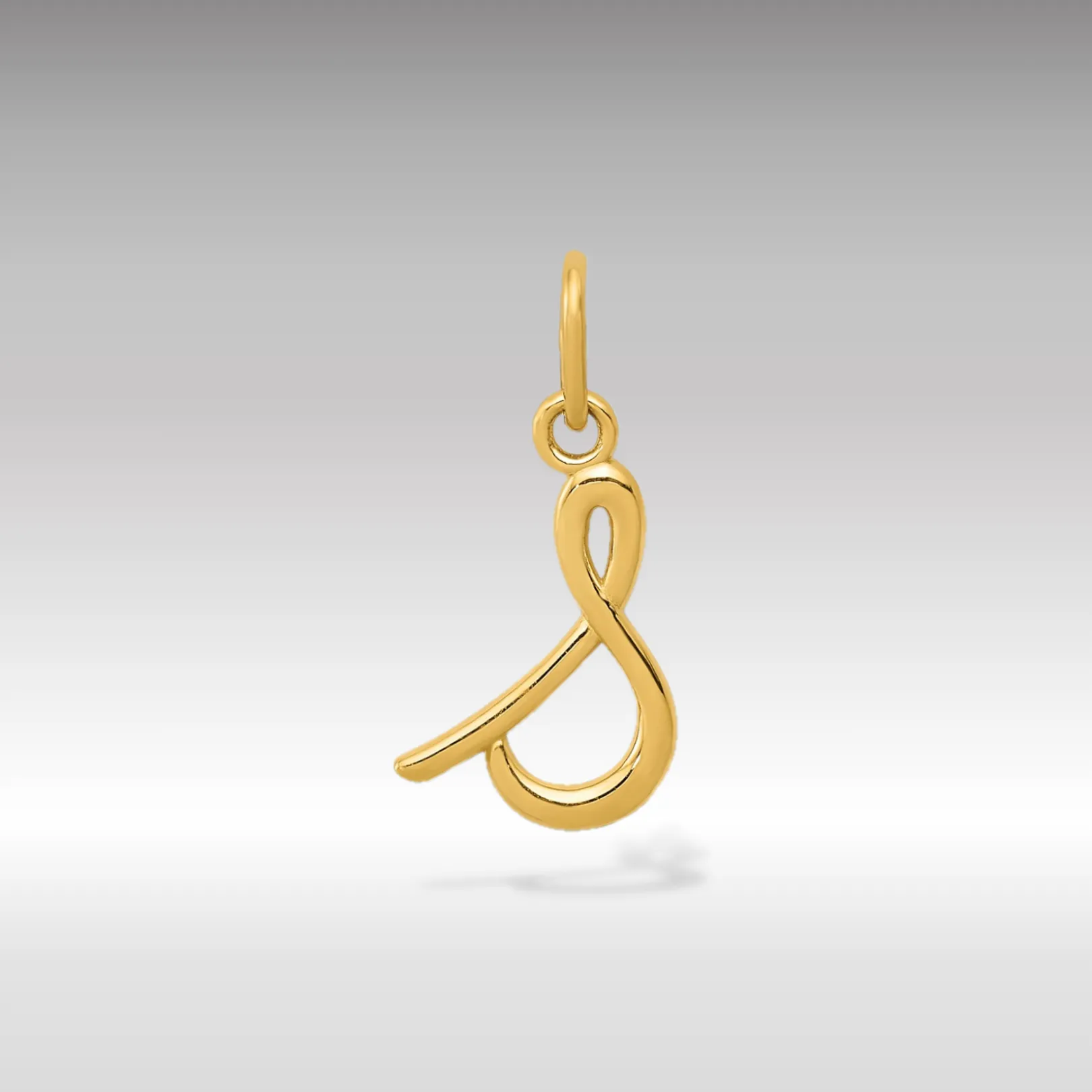Gold Lowercase Initial "s" Pendant Model-YC1060