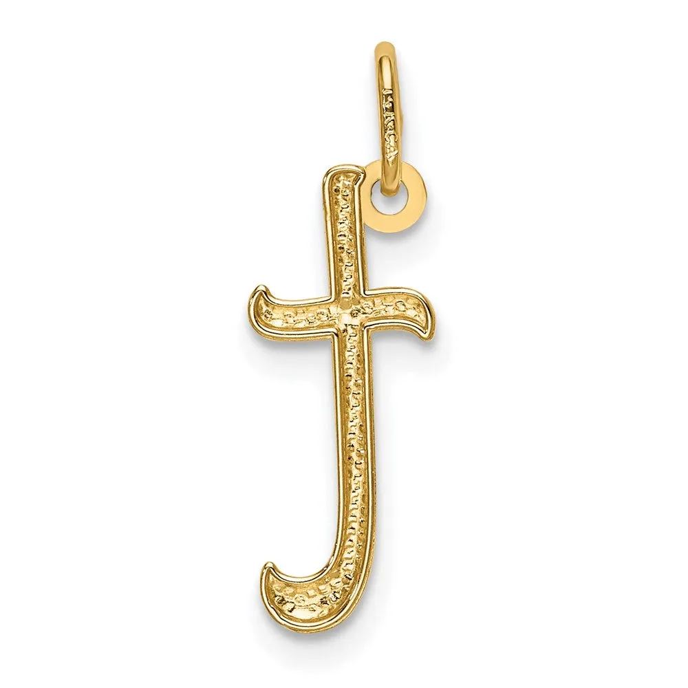 Gold Lowercase Initial "t" Pendant Model-YC1060