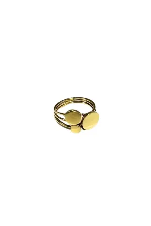 Gold Three-Circle Ring By Origen Imports