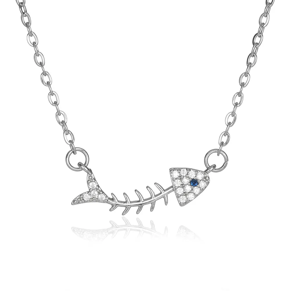 Golden Color Stainless Steel Chain Women's Necklace