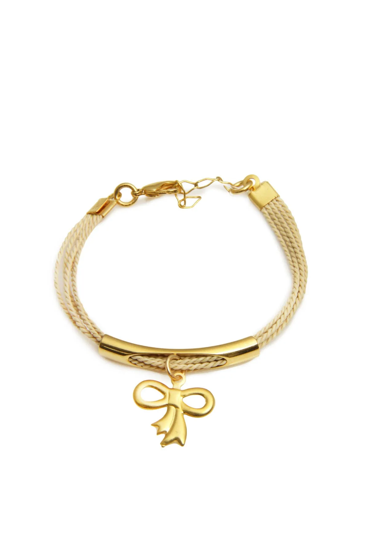 Golden Key Charm Bracelet (Set of 3)