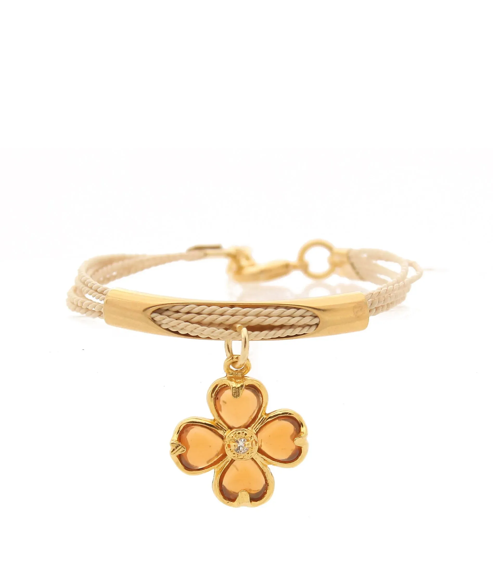 Golden Key Charm Bracelet (Set of 3)