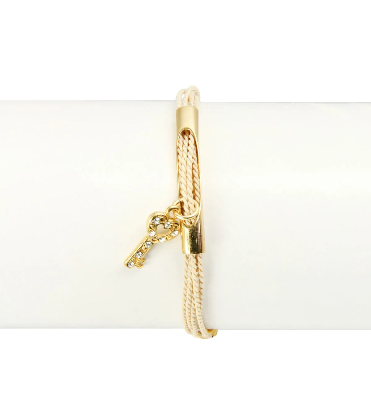 Golden Key Charm Bracelet (Set of 3)