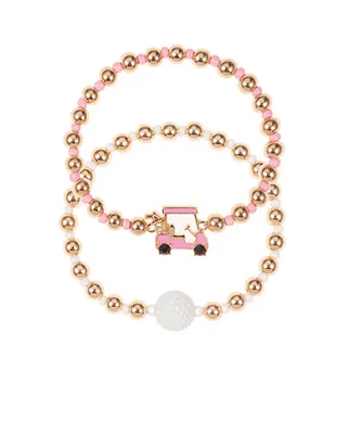 Golf Cart Beaded Bracelet Set