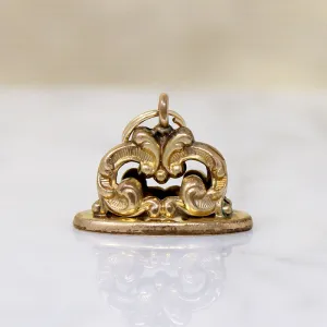 Graceful Little Victorian Revival Fob