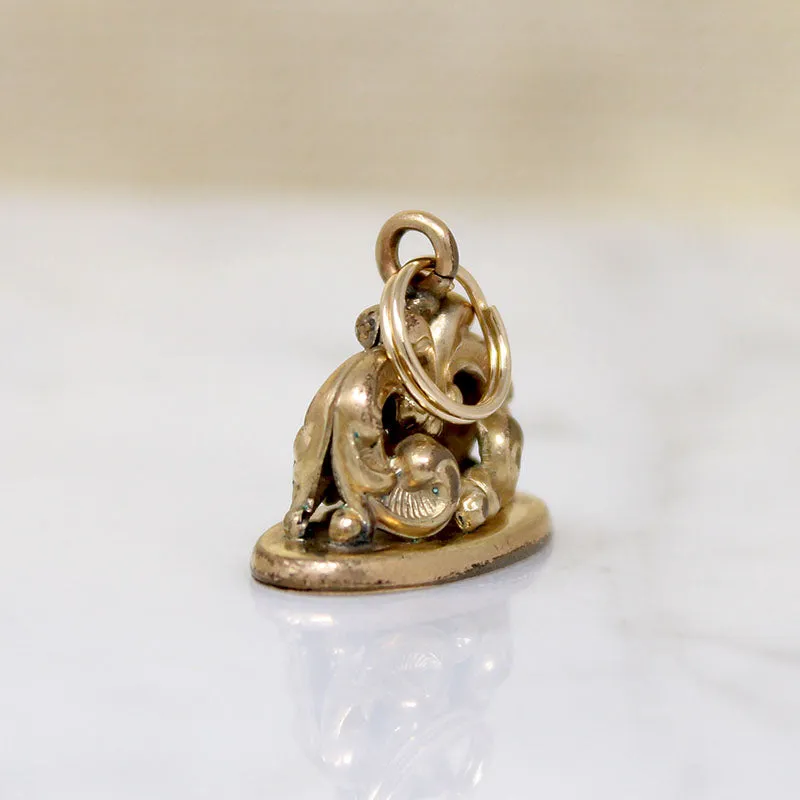 Graceful Little Victorian Revival Fob