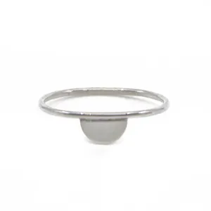 Half Moon Ring in Silver