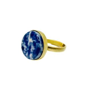 Handmade Ceramic Blue Ring