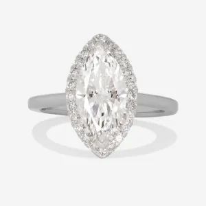 Havana | Marquise Halo Lab Diamond Set in Platinum 2.20ct