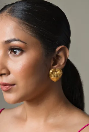 Heart-shaped Stud Earrings