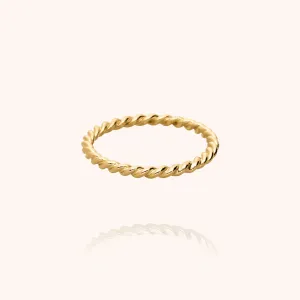 Hera Twisted Ring n°3 - 18k yellow gold